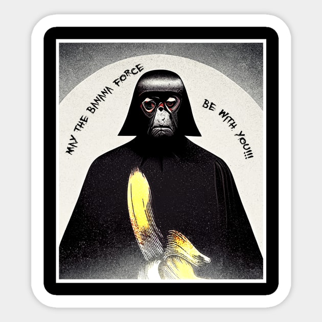 darth monkey Sticker by ElArrogante